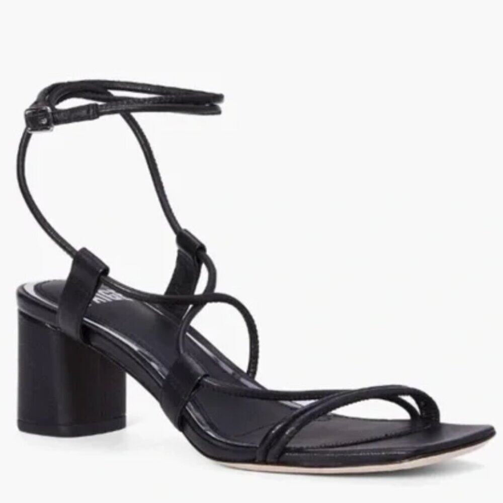 PAIGE Black Heeled Sandals Size 8 New